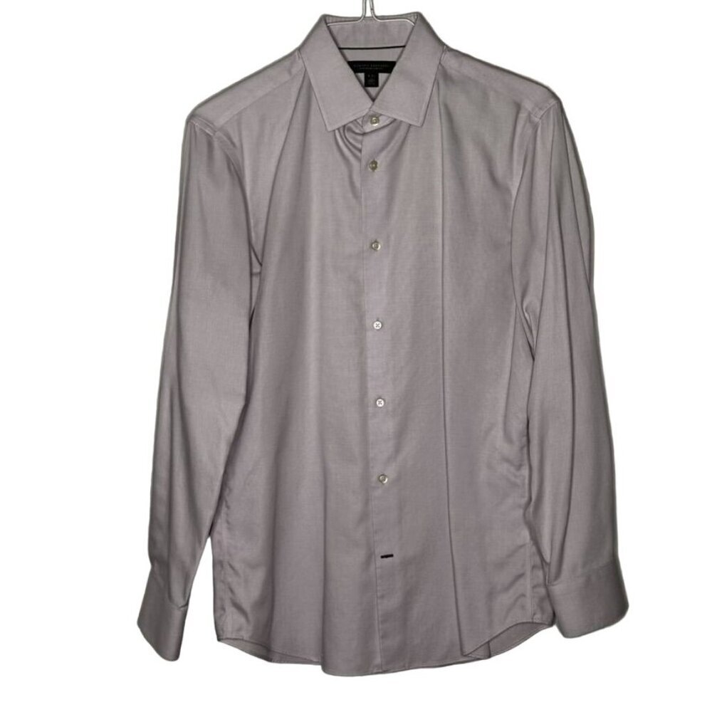 Banana Republic Mens No-Iron Slim Fit Dress Shirt 15-15.5 M Business Office Prep